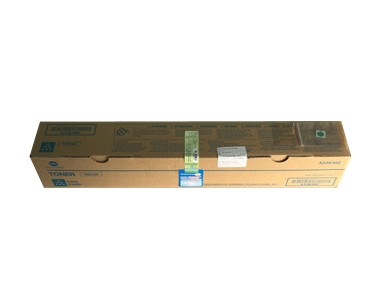柯尼卡美能達(dá)C454e藍(lán)色碳粉盒上面圖片
